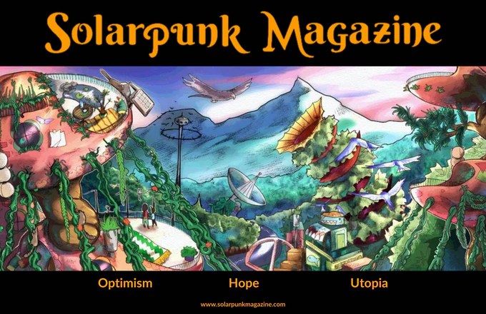 solarpunk magazine bannière